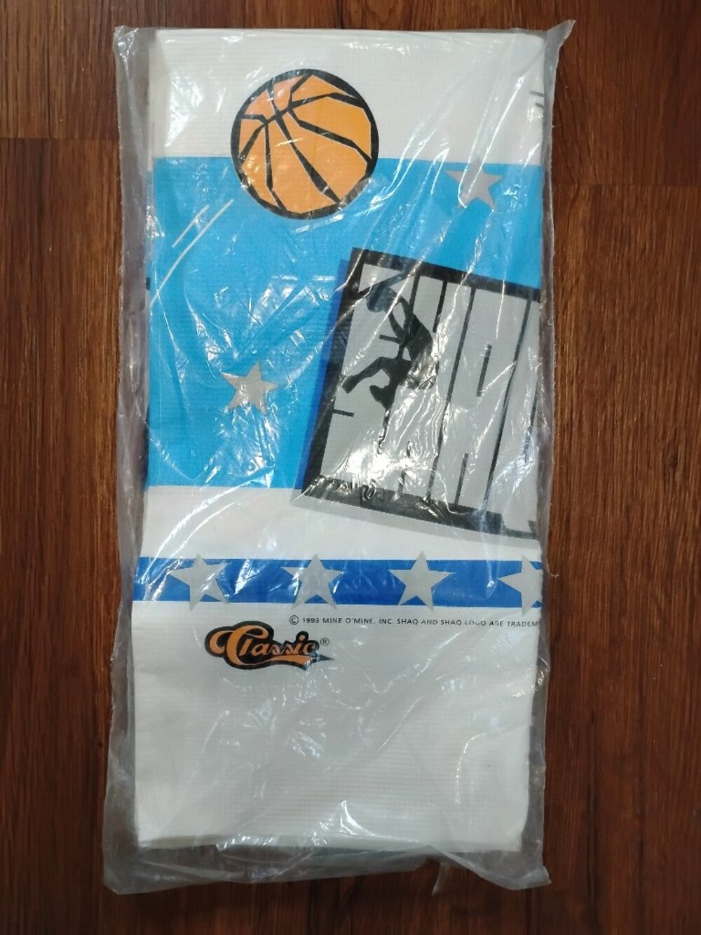 Deadstock Vintage Party Express Shaquille O'Neal Table Cover Sealed Package